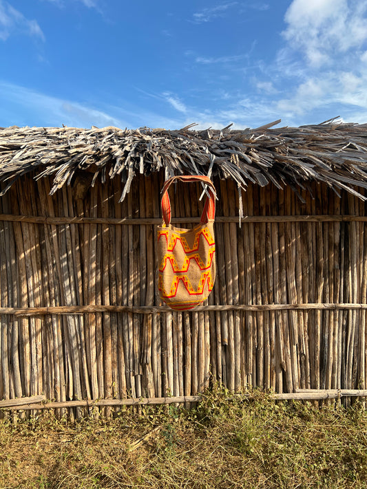 Mochila Wayuu Grande Bicolor